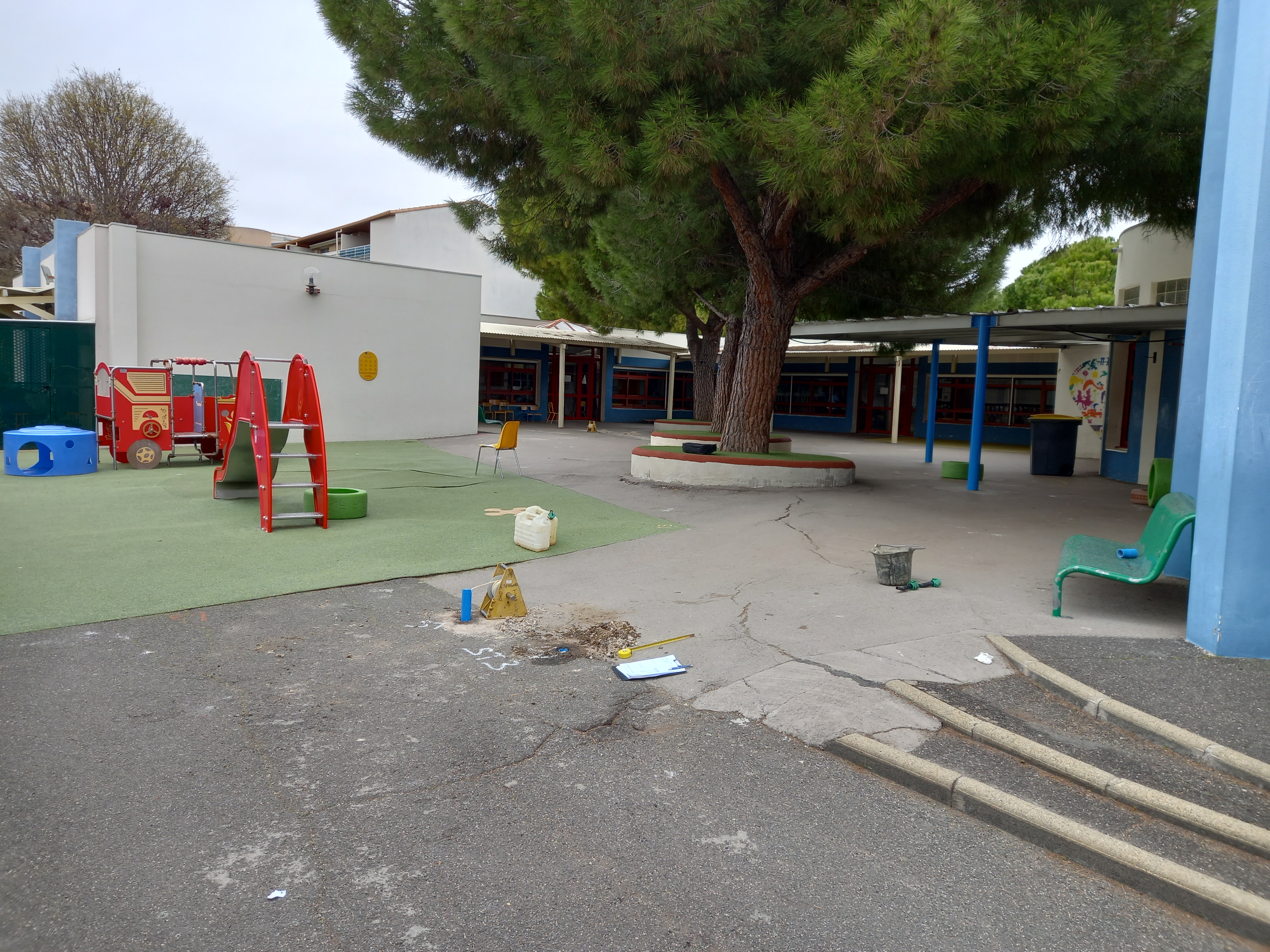 cours - école - Désimperméabilisation