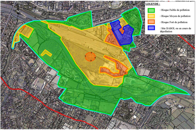 Plan satellite de la zone