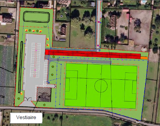 Plan satellite de la zone