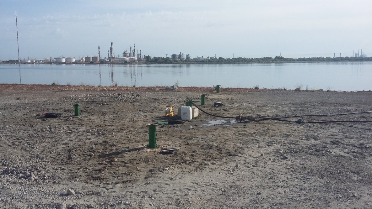 Appareil d'étude hydrogéologique sur la plage