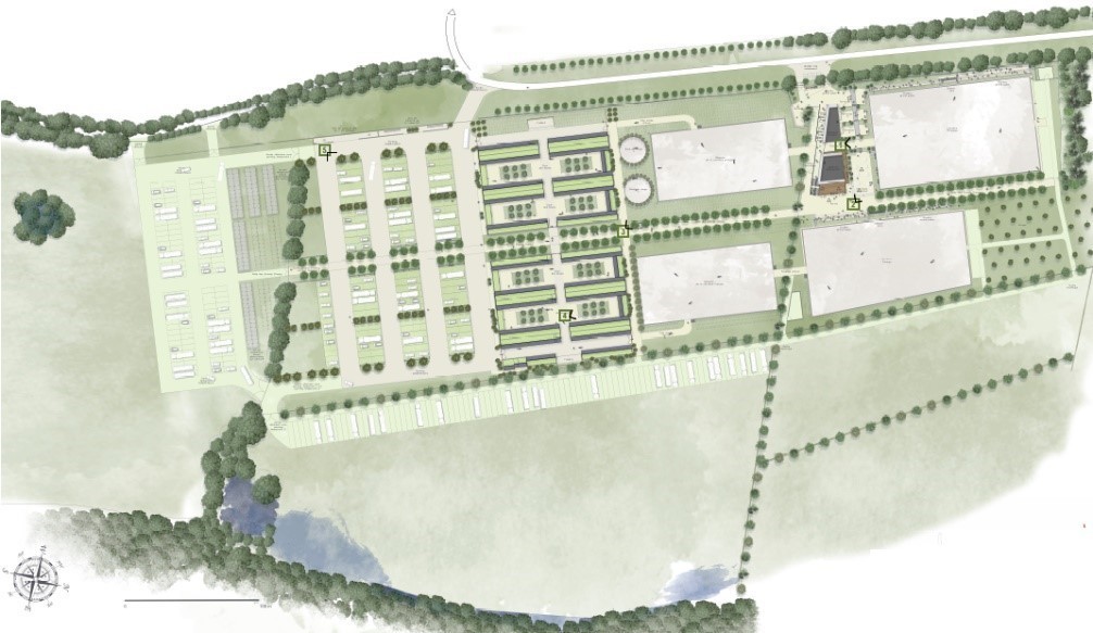 Haras national du Pin plan