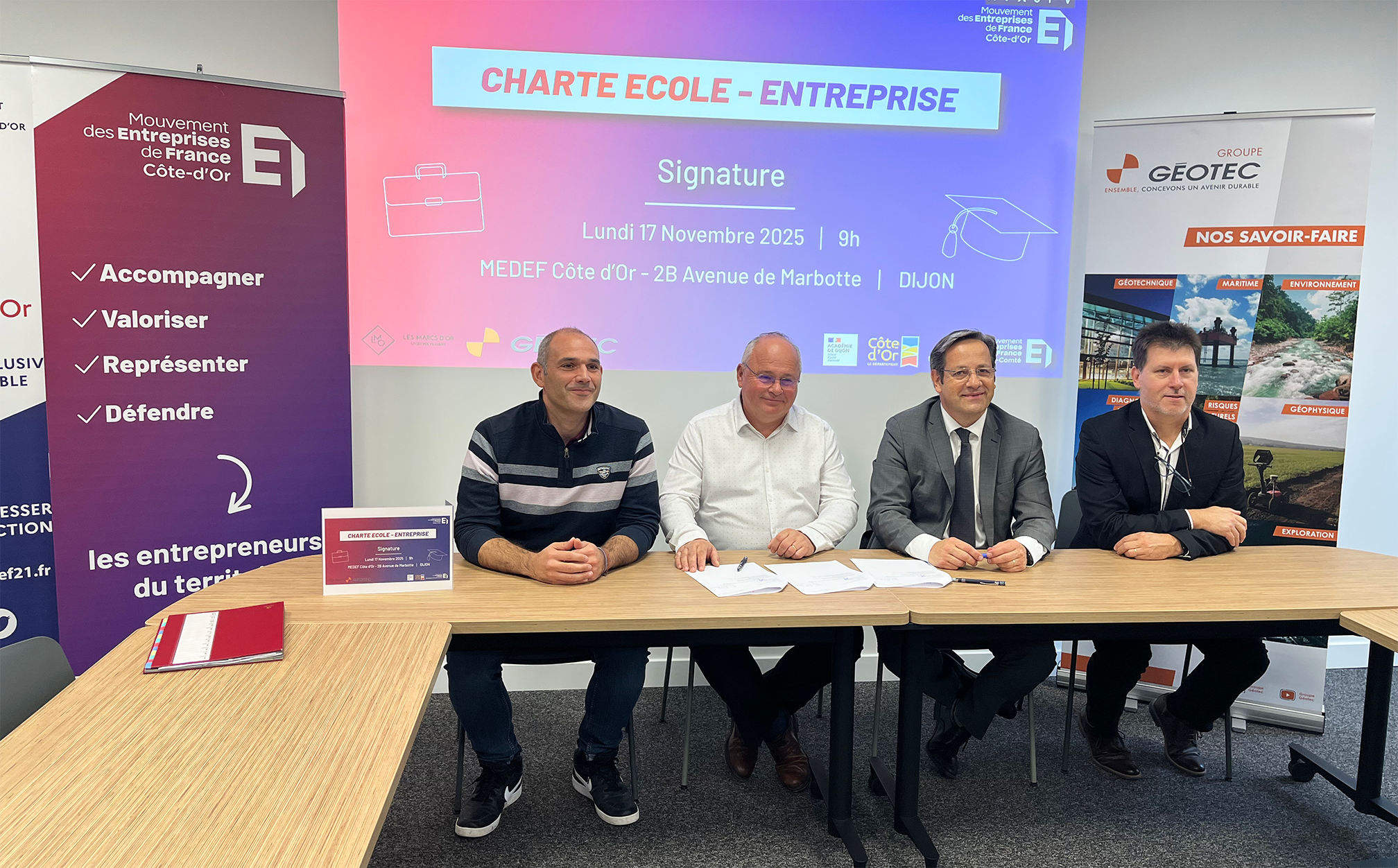 Signature partenariat Lycée Marcs d'Or