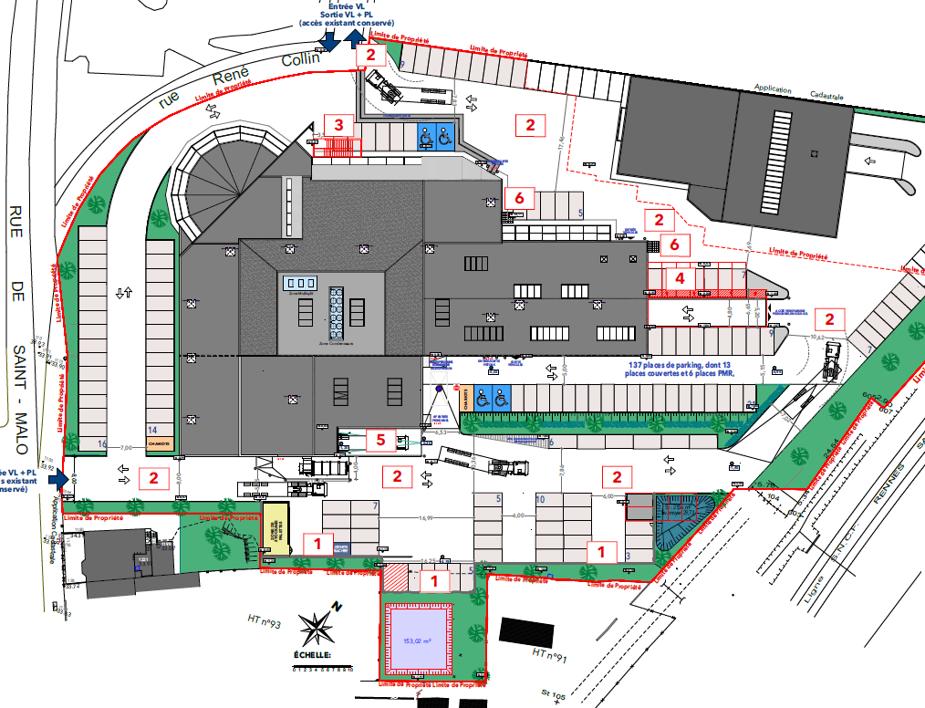 Plan d'un supermarché