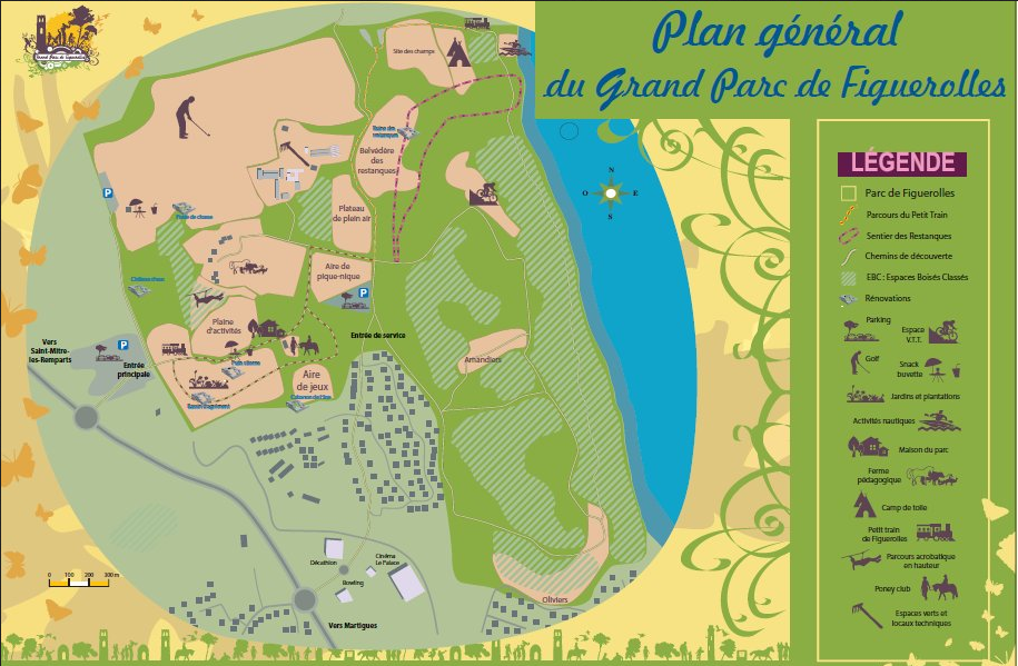 Plan général grand parc de Figuerolles