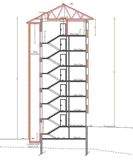 Modélisation de l'immeuble
