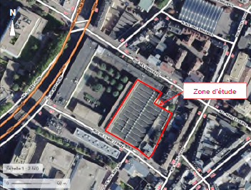 Plan satellite de la zone