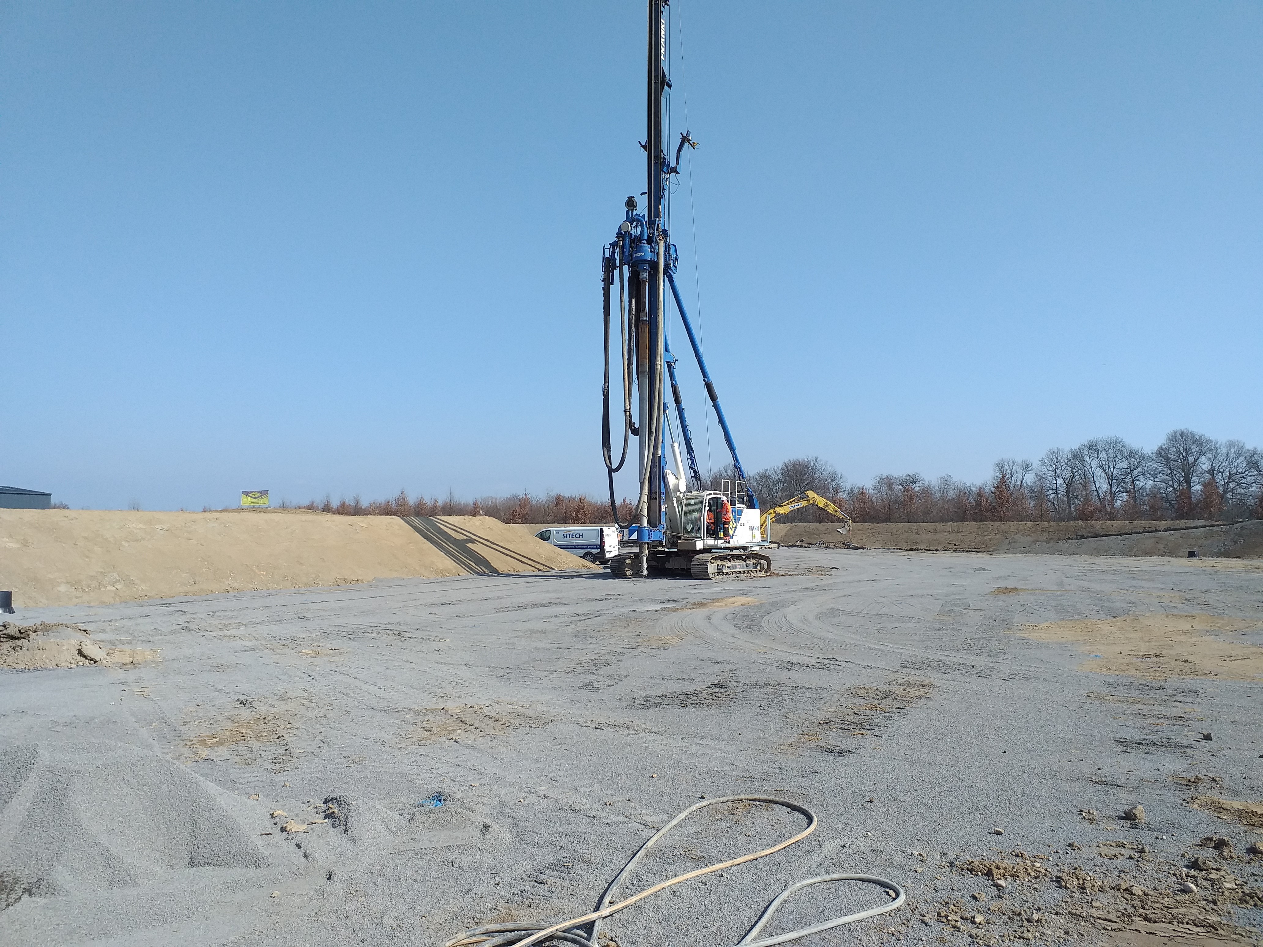 Sondeuse Géotec sur site
