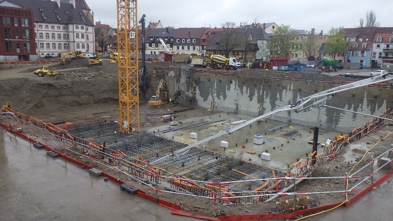 Zone de travaux Colmar parking Montagne Verte
