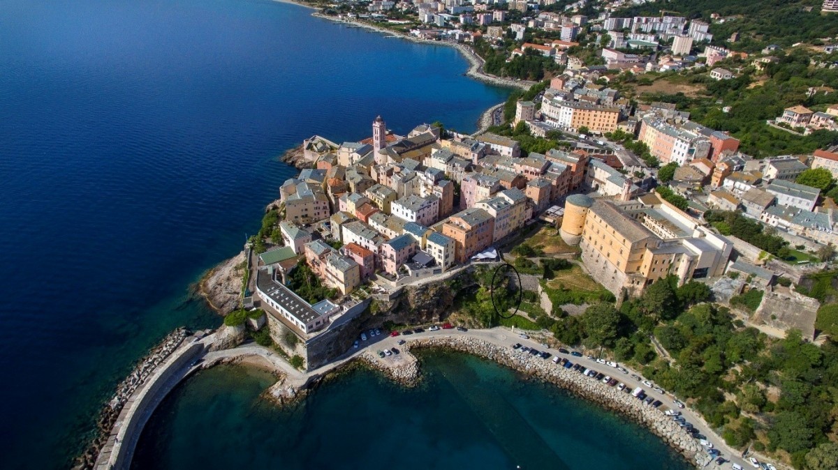 Bastia vue du ciel