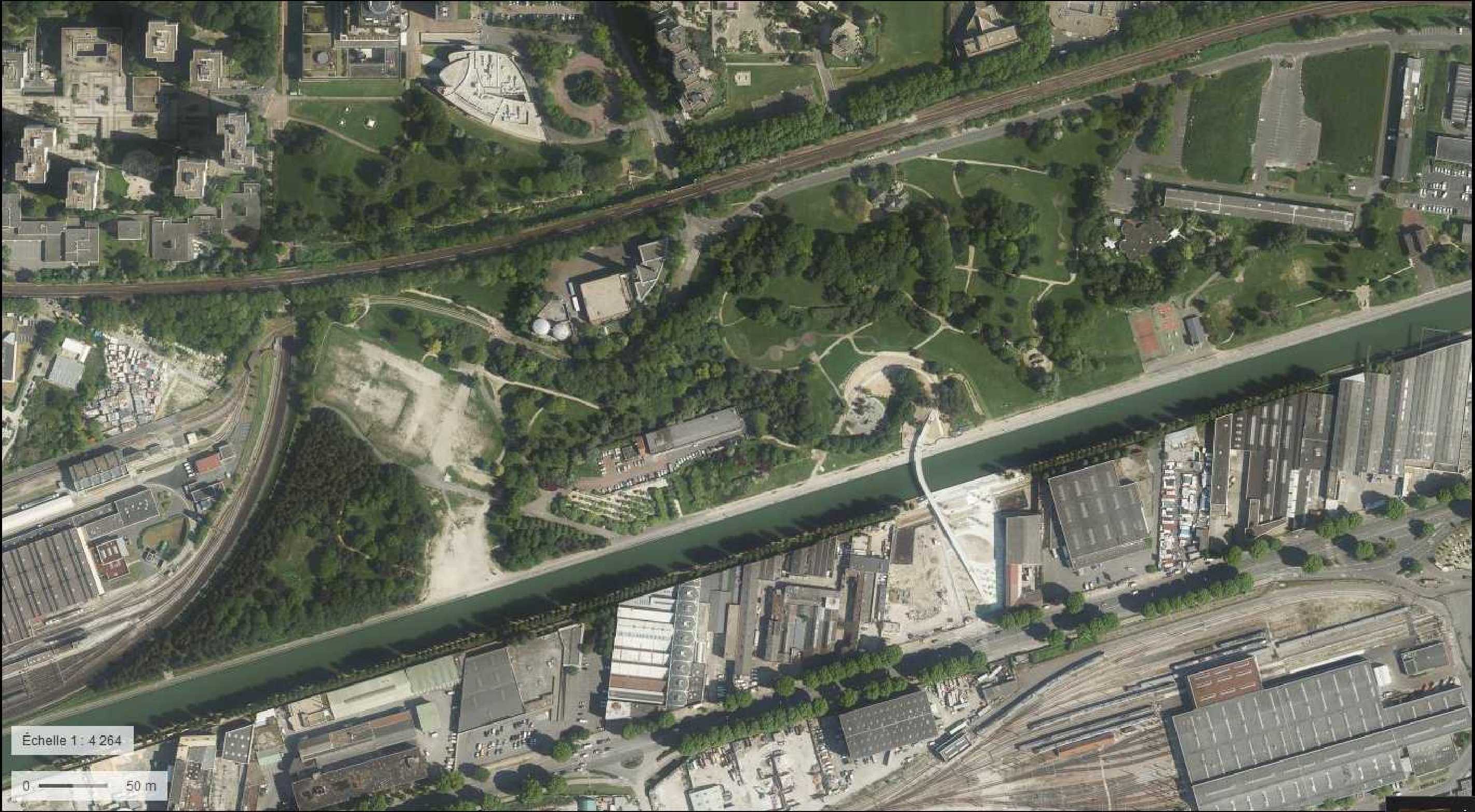 Plan satellite de la zone
