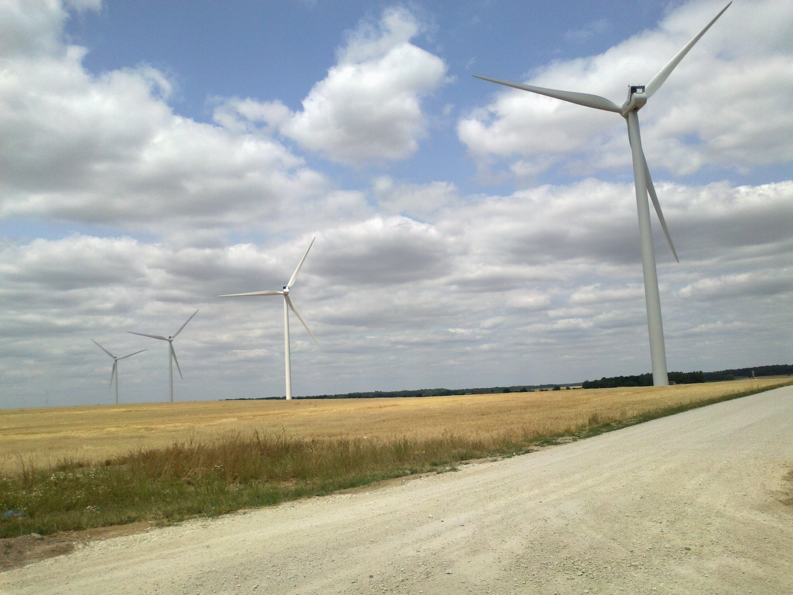 Eoliennes terminées