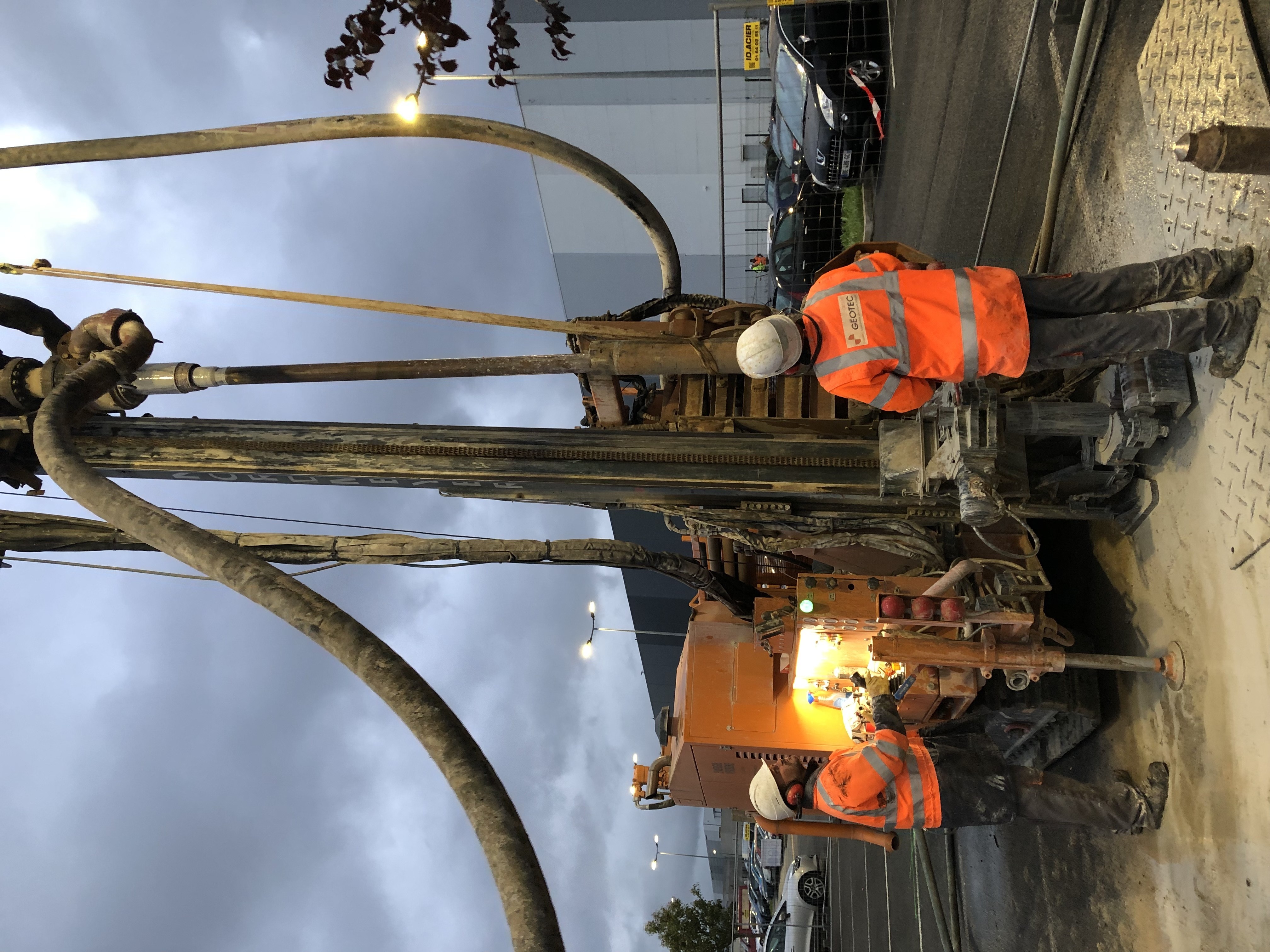 Chantier Prologis géothermie