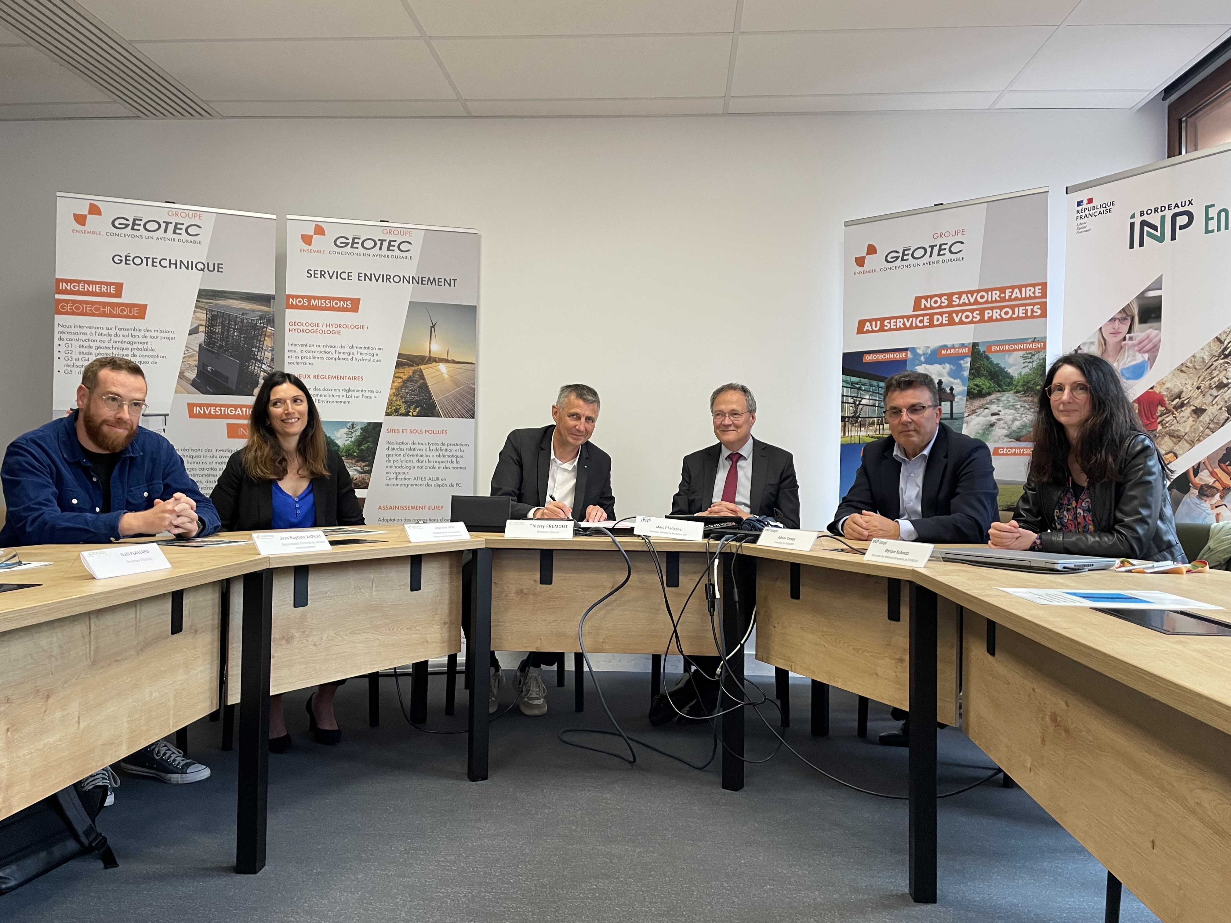 Signature - Groupe Géotec - ENSEGID - Partenariat