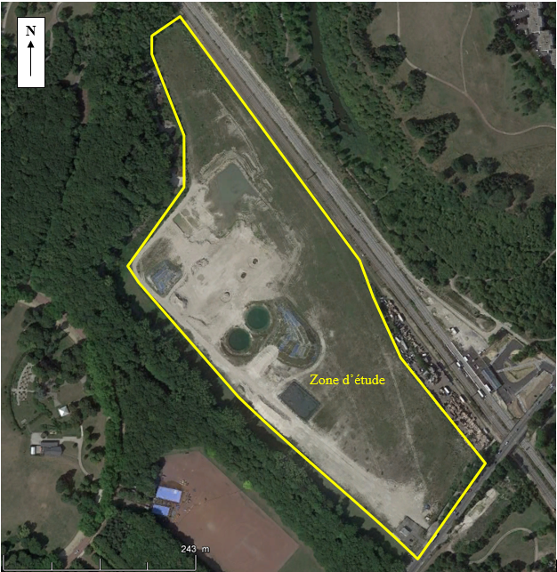 Plan satellite de la zone