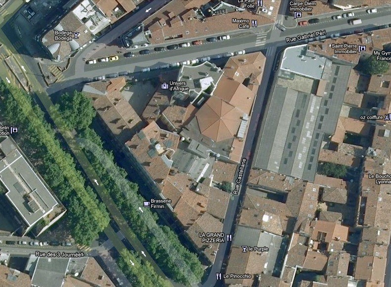 Plan satellite de la zone