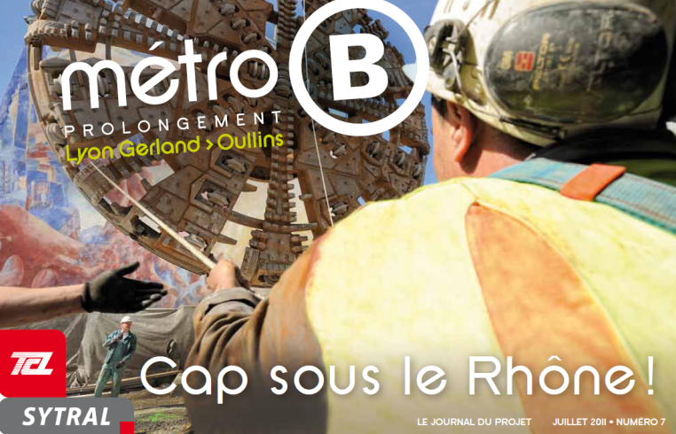 Affiche ligne métro B Lyon