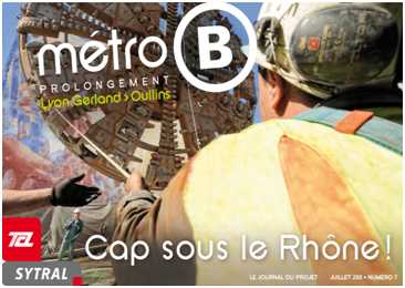 Affiche ligne métro B Lyon