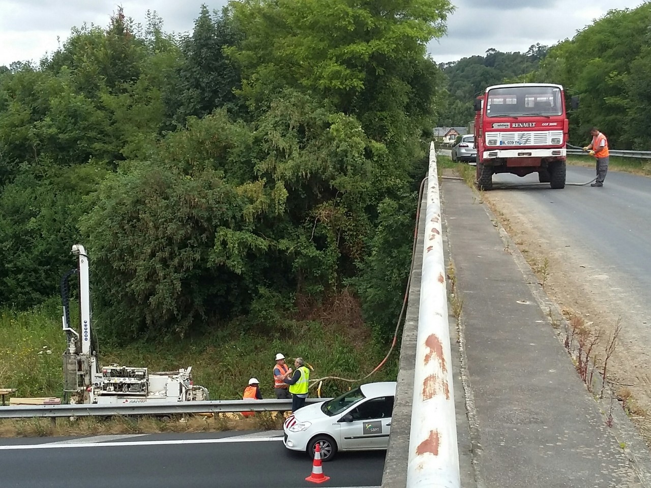 Vue du chantier depuis le pont