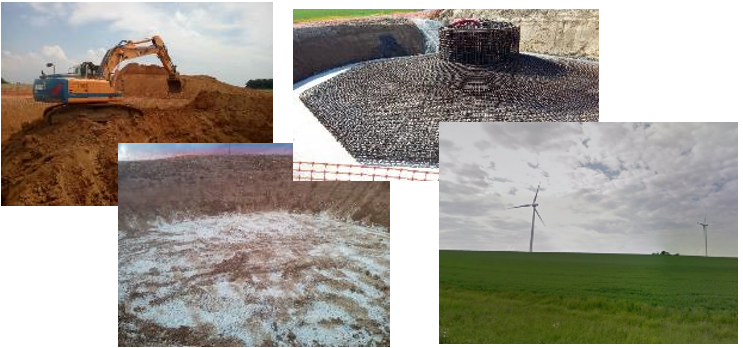 Photos des travaux et du parc éolien