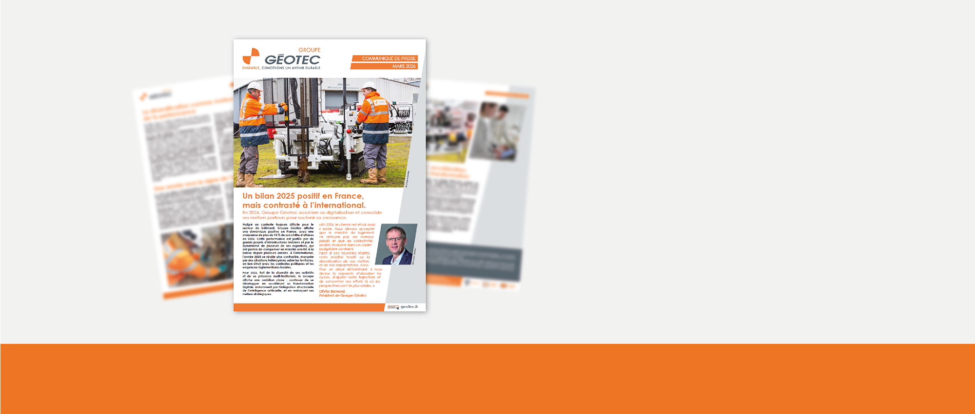 Géotec -  Bilan 2025 - Perspective 2026