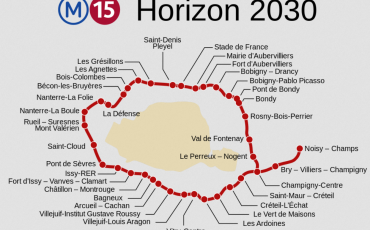 Plan d'une ligne de métro