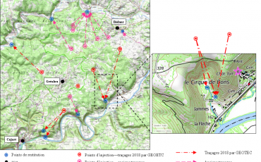 Plan reliefs de la zone