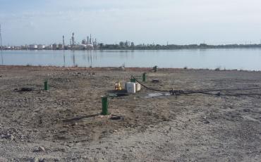 Appareil d'étude hydrogéologique sur la plage