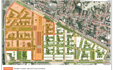 Plan satellite de la zone