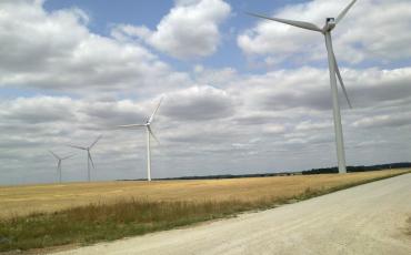 Eoliennes terminées construites