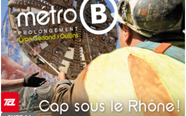 Affiche ligne métro B Lyon