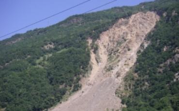 Zone de glissement de terrain