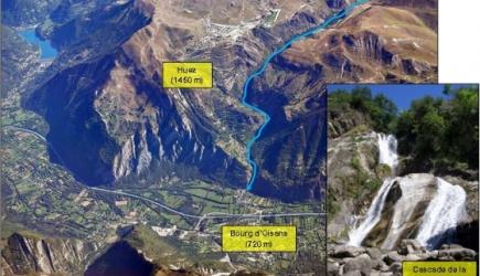 Vallée et cascade de la Sarenne Huez