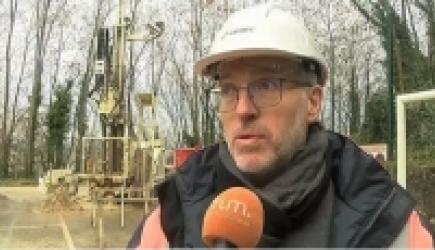 Chef de projet Géotec interviewé sur chantier Metro E Tassin-La-Demi-Lune