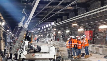 Equipe chantier pont de l'Alma
