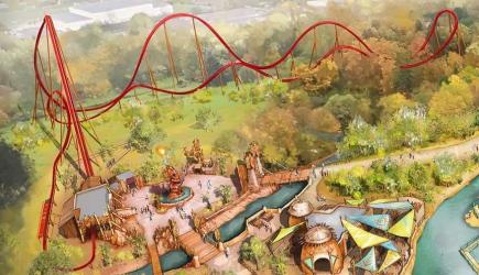 Maquette futur parc d'attractions Walibi